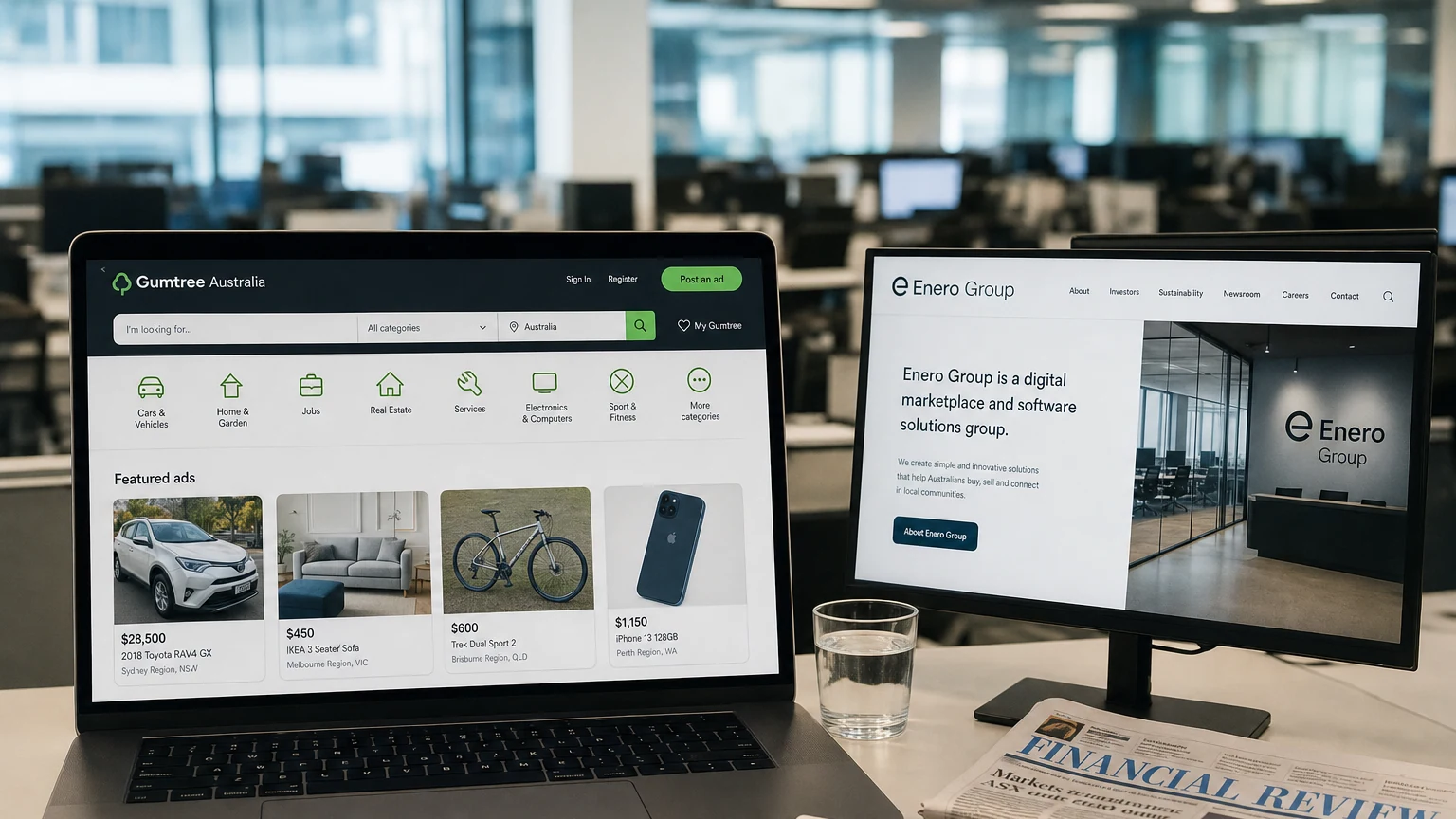Gumtree e Enero recuam antes de resultados e expõem cobrança por crescimento