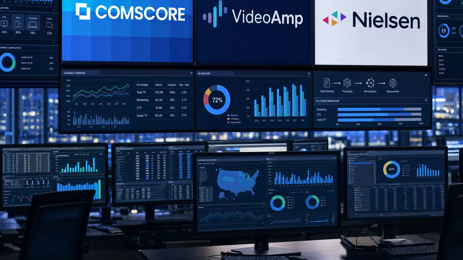 Comscore e VideoAmp cortam equipes e aceleram nova disputa pela medição de TV
