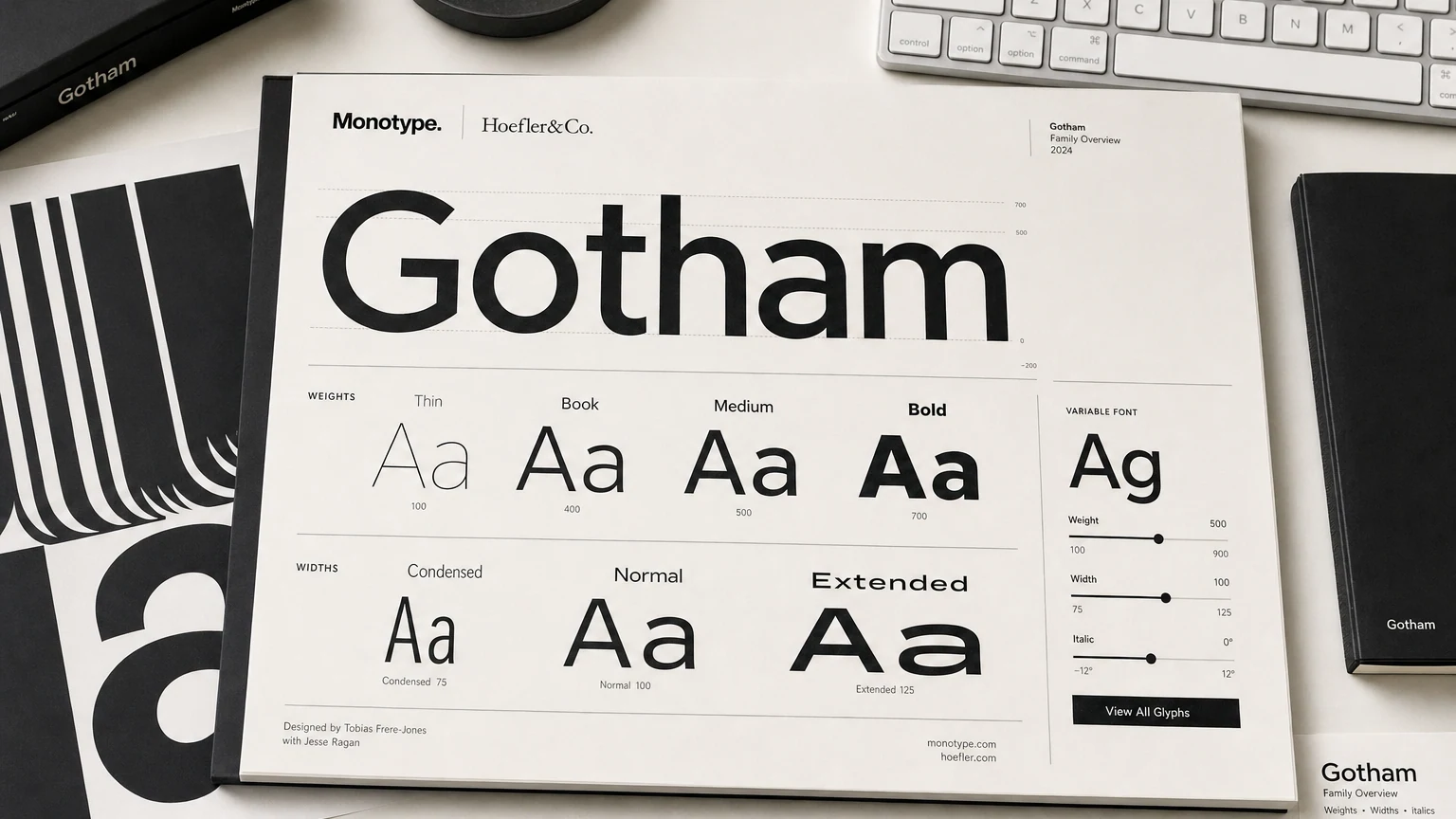Monotype atualiza Gotham com versão variável e amplia pressão por marcas mais flexíveis