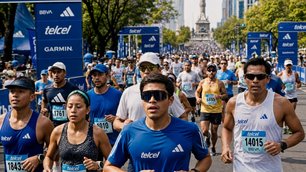 Maratona da Cidade do México vira vitrine para Telcel, adidas, BBVA e Garmin