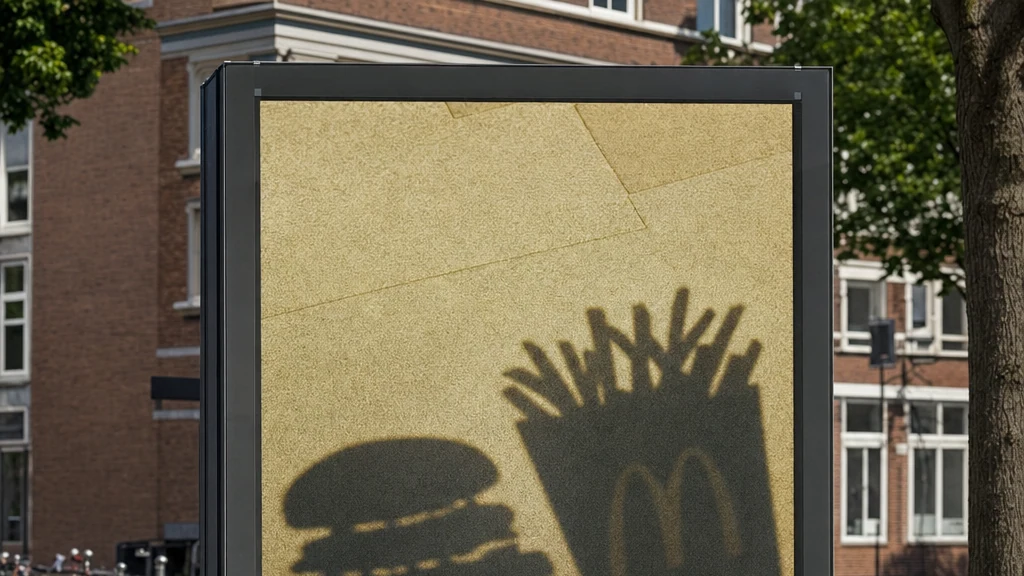 McDonald’s transforma sombras de produtos em mídia externa na Holanda