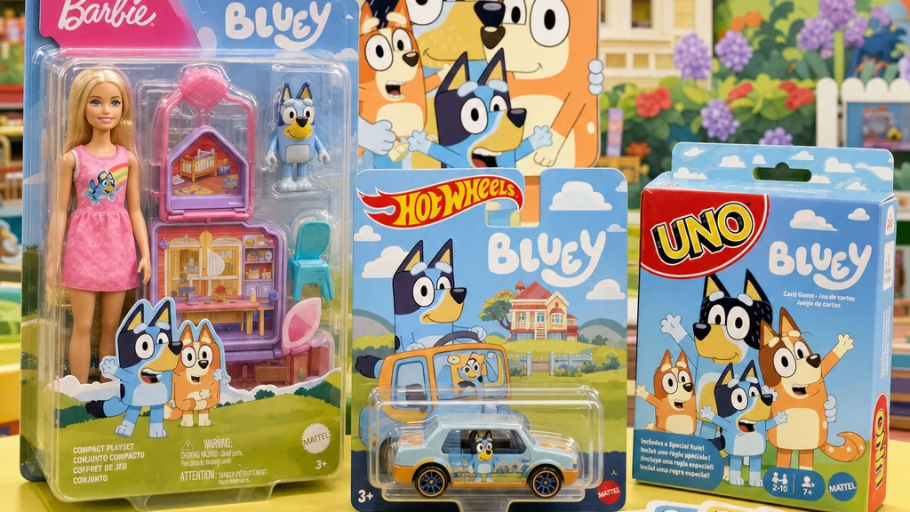 Mattel leva Bluey a Barbie, Hot Wheels e UNO para expandir franquia infantil